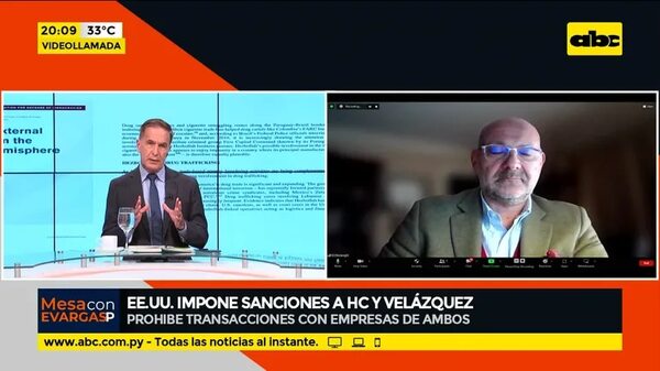 EE.UU. impone sanciones a Hc y Velázquez - Mesa de Periodistas - ABC Color