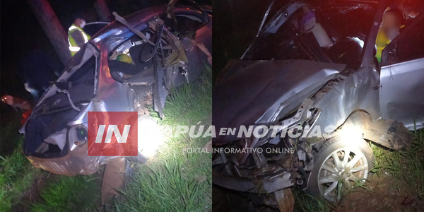 DOS MUERTOS Y UN HERIDO EN ACCIDENTE EN CAPITÁN MIRANDA - Itapúa Noticias