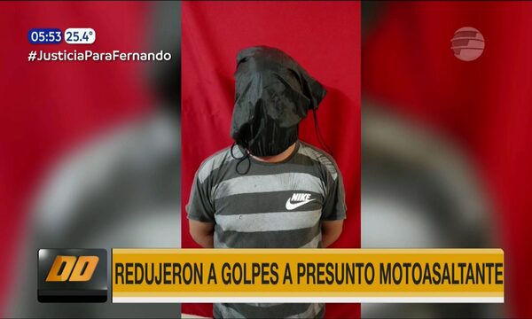 Redujeron a golpes a presunto asaltante en Asunción | Telefuturo