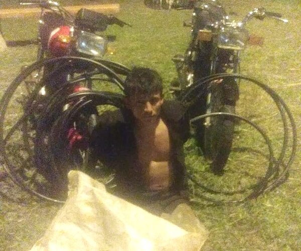 Joven intentó hurtan cables y fue atrapado por seguridad ciudadana en Minga Guazú – Diario TNPRESS