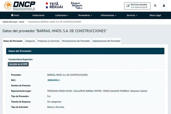 “Superproveedora” ya tiene ahora el control total sobre Barrail Hnos. SA - Economía - ABC Color
