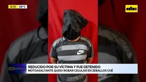 Reducido por su víctima y detenido  - ABC Noticias - ABC Color