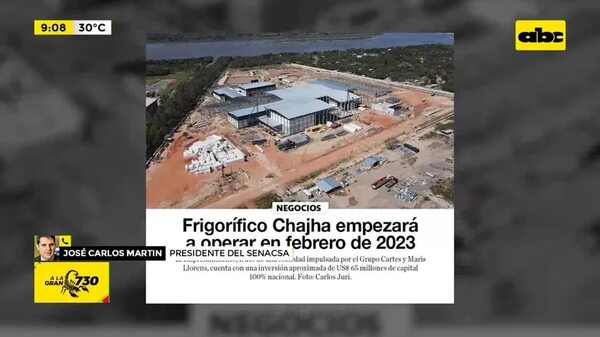 Empresas del Grupo Cartes: Frigorífico Chajha, una de las sancionadas - ABC Noticias - ABC Color