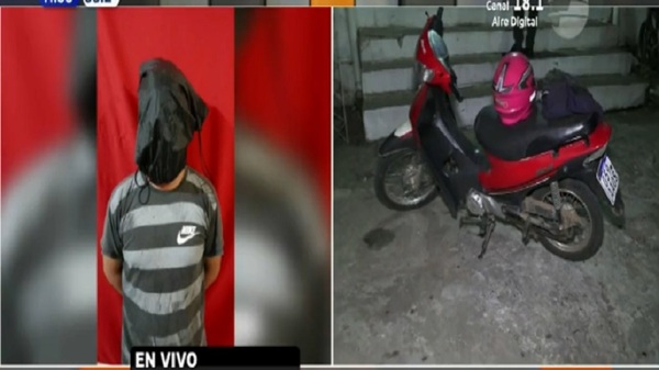 Joven redujo a motochorro con ayuda de vecinos - Noticias Paraguay