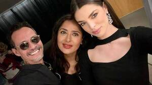 [VIDEO] Así Salma Hayek contó que estará en la boda de Nadia Ferreira y Marc Anthony