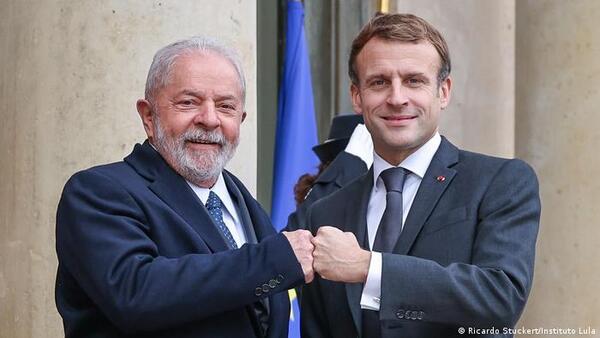 Macron y Lula conversan de "riesgos" sobre la democracia