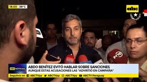 Abdo Benítez evitó hablar sobre sanciones - ABC Noticias - ABC Color