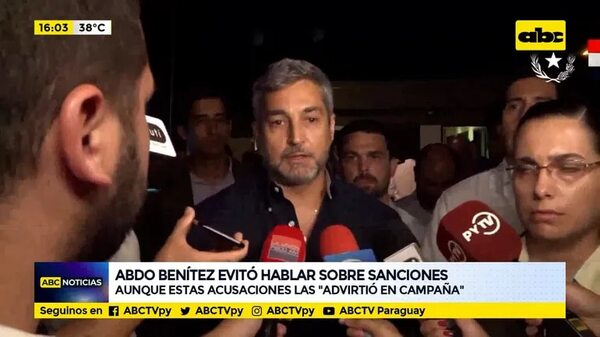 Abdo Benítez evitó hablar sobre sanciones - ABC Noticias - ABC Color