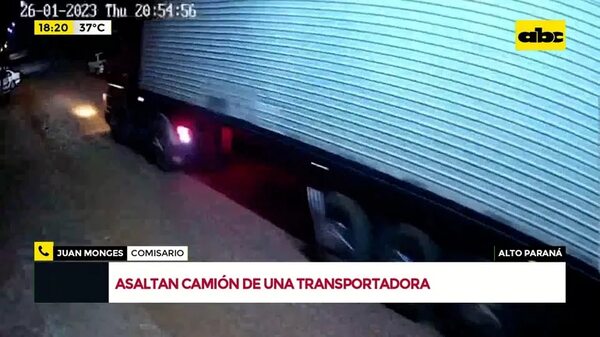 Asaltan camión de una transportadora - Crimen y castigo - ABC Color
