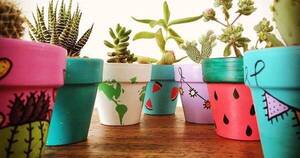 La Nación / Macetas decoradas para realzar tus plantas