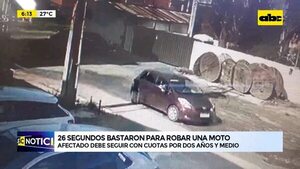 26 segundos bastaron para robar una moto - ABC Noticias - ABC Color