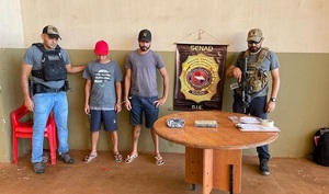 Detienen a paraguayo y brasileño por tráfico de cocaína en Pedro Juan Caballero