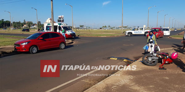 NUEVAMENTE UNA IMPRUDENCIA EN LA AV. JAPÓN DE ENCARNACIÓN TERMINA EN COLISIÓN - Itapúa Noticias