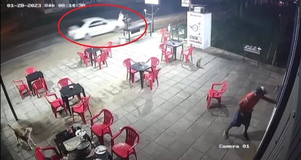 Video: dueño de lomitería atropelló a motochorro y frustró asalto a su local - Policiales - ABC Color