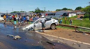 Fatal accidente en Foz: vehículo con chapa paraguaya choca de frente contra camión