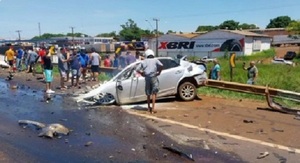 Automóvil con chapa paraguaya involucrado en fatal accidente en Brasil