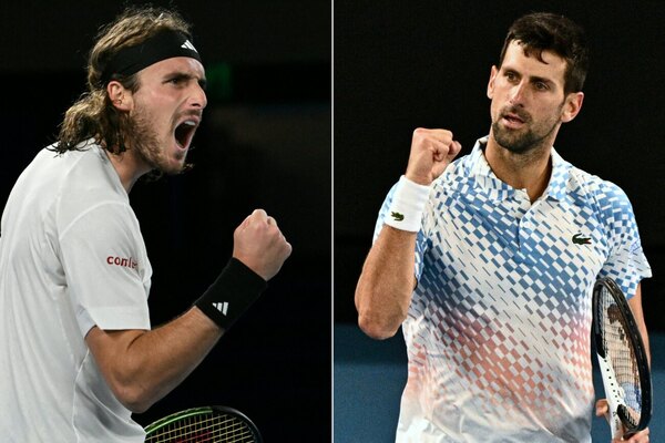 Djokovic y Tsitsipas se juegan el título y el número 1 en Australia