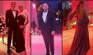 Paraguayos en la boda de Nadia Ferreira