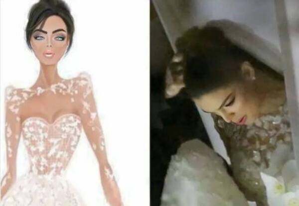 [VIDEO] El hermoso vestido que utilizó Nadia Ferreira en su boda