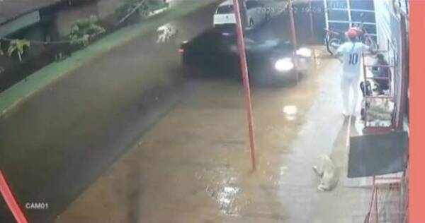[VIDEO] ¡Terrible! Atropelló a su padrastro porque golpeó a su mamá