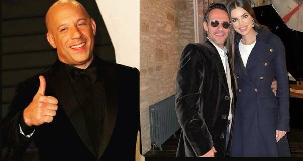 Vin Diesel estuvo en la boda de Nadia Ferreira y dijo que quiere visitar Paraguay
