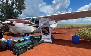 Policía incauta narcoavioneta con más de 265 kilos de cocaína