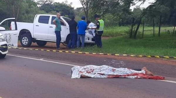 Conductor atropella y mata a un hombre para luego huir en Coronel Oviedo - Noticiero Paraguay