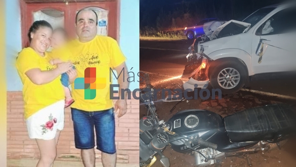 Pirapó: Pareja fallece en accidente y su bebé lucha por su vida