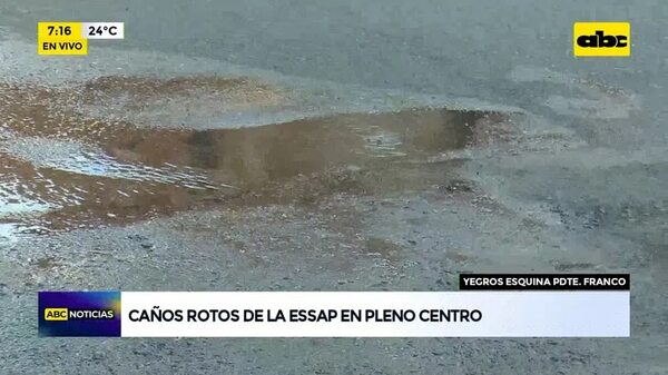 Caños rotos de la ESSAP - ABC Noticias - ABC Color
