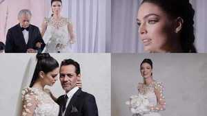 Nadia Ferreira lució dos sofisticados vestidos en su boda con Marc Anthony