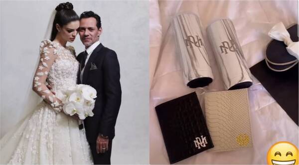 El souvenir de la boda de Marc Antony y Nadia Ferreira