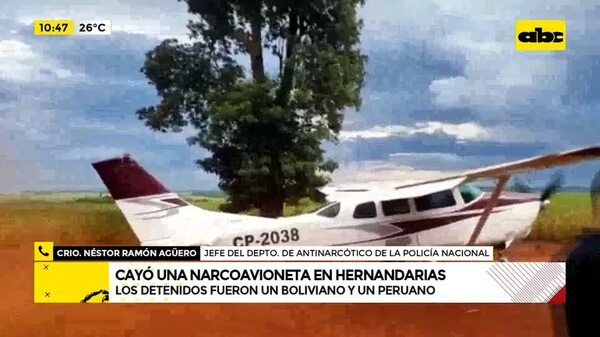 Cayó una narcoavioneta en Hernandarias - ABC Noticias - ABC Color