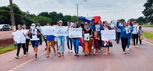 Con marcha piden repatriación del cuerpo de paraguaya asesinada en Argentina - ABC en el Este - ABC Color