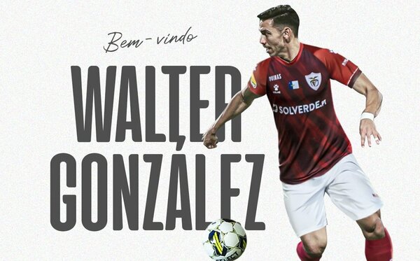 Walter González fue presentado en su nuevo equipo del fútbol de Portugal