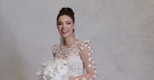 ¡Impre! Tardaron 122 horas para hacerle el vestido a Nadia Ferreira