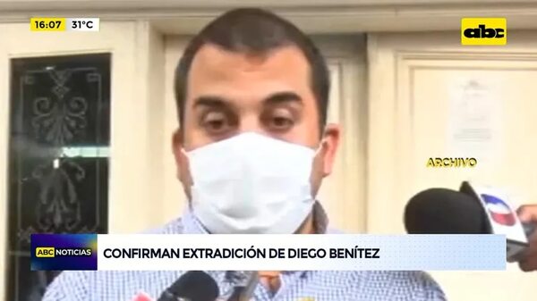 Confirman extradición de Diego Benítez - ABC Noticias - ABC Color