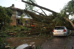 Intensas lluvias causaron destrozos en Villarrica