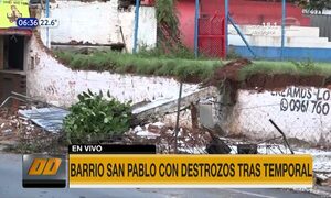 Barrio San Pablo con destrozos tras temporal | Telefuturo