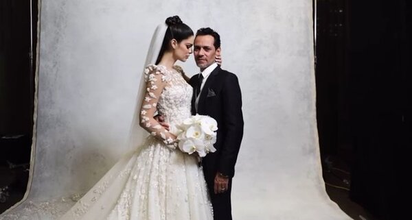 ¡Embarazada! Marc Anthony se pasó besando la panza de Nadia