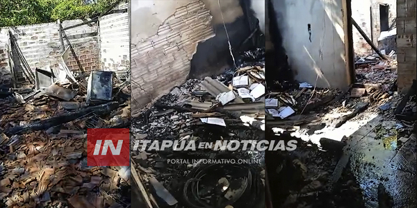 TRAS INCENDIO, FAMILIA VIVE EN UN LUGAR PRESTADO Y NI SIQUIERA TIENEN VENTILADOR - Itapúa Noticias