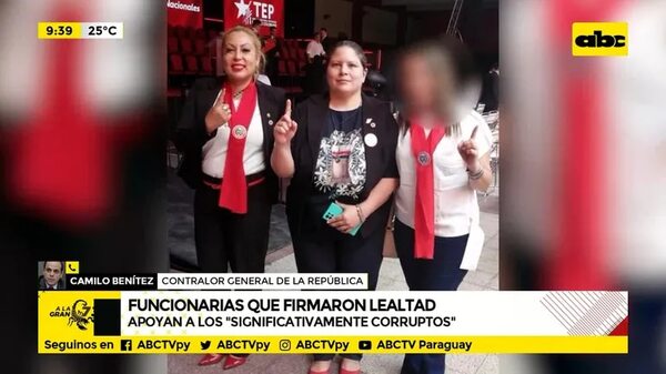 Funcionarias firmaron lealtad - ABC Noticias - ABC Color