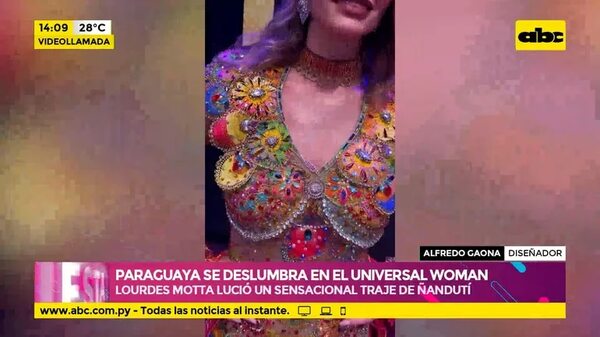 Paraguaya se deslumbra en el Universal Woman - Ensiestados - ABC Color