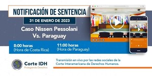 La Corte Interamericana condena a Paraguay a pagar USD 308,269,12 al ex fiscal, Nissen - La Tribuna