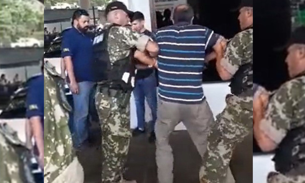 Funcionario de la Armada reduce a golpes y estirones a un adulto mayor en la Aduana - OviedoPress