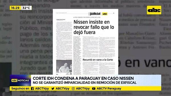 Corte IDH condena a Paraguay por el caso Nissen - ABC Noticias - ABC Color