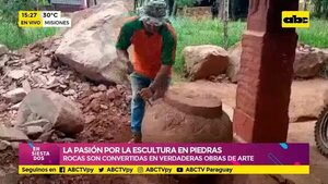 La pasión por la escultura en piedras - Ensiestados - ABC Color