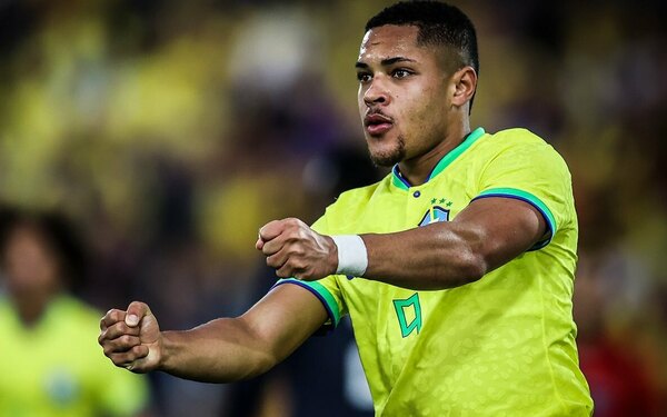 Vitor Roque deslumbra y Brasil arranca con todo el hexagonal en el Sudamericano Sub 20
