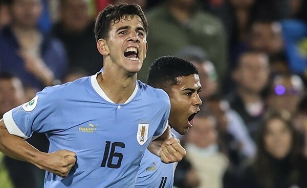 Uruguay derrota a Colombia y también lidera el hexagonal del Sudamericano Sub 20