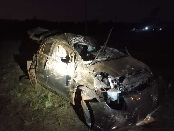 Exfutbolista grave tras violento vuelco en Cambyretá
