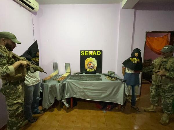 Incautan potente arma, municiones y droga en Pedro Juan Caballero | 1000 Noticias